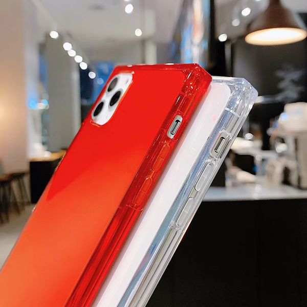 

new square anti-drop tpu for iphone 12 pro max 12mini soft rubber protective cover