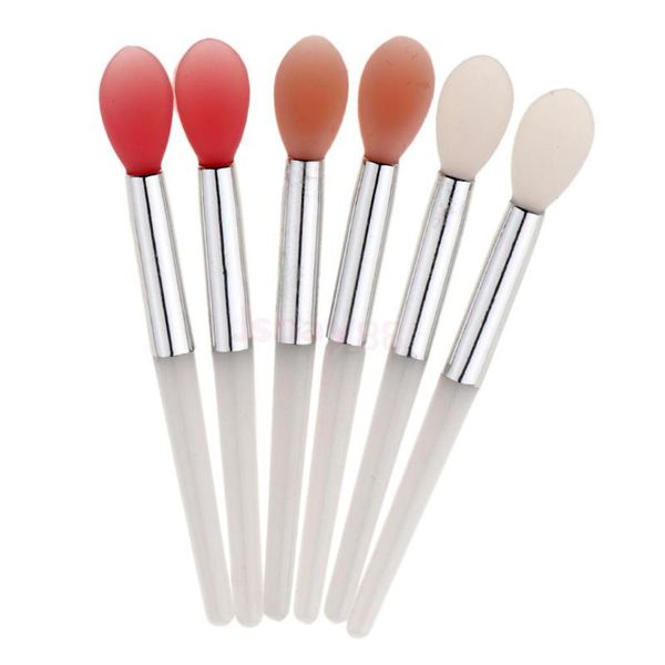 

makeup brushes 6 pieces soft silicone set lip cream oil cosmetic tools