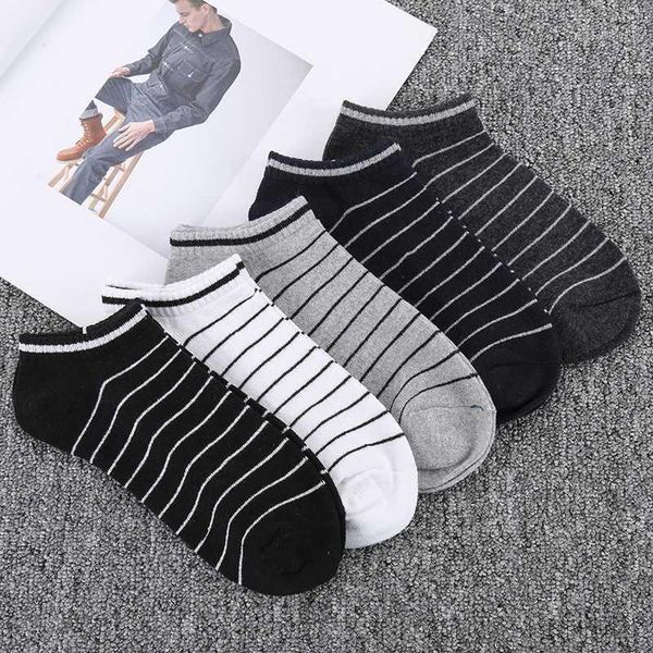 

women socks summer fashion striped cotton boat sock slippers short ankle socks men low cut invisible sox selling 1pair1, Black;white