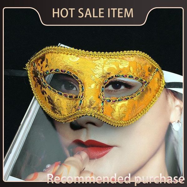 

venice rhinestone mask half dance christmas party face lace ball halloween masquerade decoration opfgi