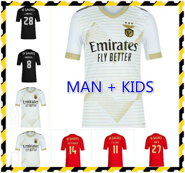 

20 21 waldschmidt soccer jerseys home away 2020 2021 rafa jota pizzi grimaldo ruben tseferovic vinicius men kids kit football shirts, Black;yellow