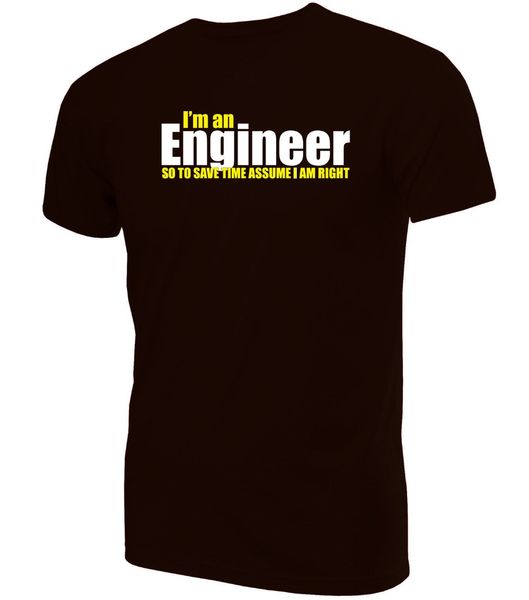 

sport 2019 fashion i'm an engineer printed t-shirt ~ novelty birthday present or gift all sizes men's tees