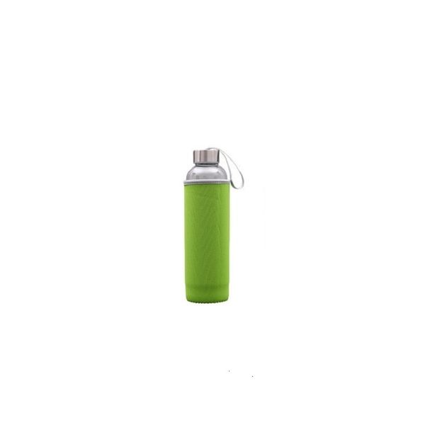 

550ml water bottle high borosilicate glass stainless steel infuser with protective bags and individual box 3 njaa5