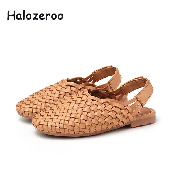 

summer 2019 new baby girls beach children weave slides kids princess brand shoes toddler slipper pink sandals soft mules, Black