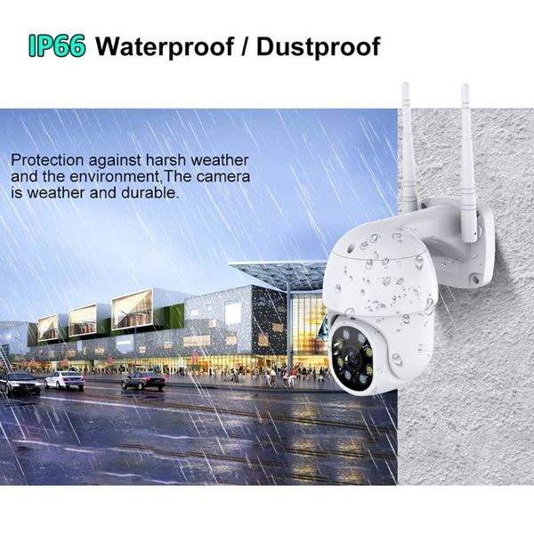 

увеличить водонепроницаемый wifi pan / tilt 1080p hd ip камера ик полноцветный ночного видения ptz камеры наблюдения ip