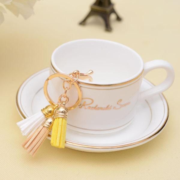 

leather tassel keychain for women bag charm womens keyring llaveros mujer chaveiro porte cle chaveiros sleutelhanger eh782 h sqcyyy, Silver