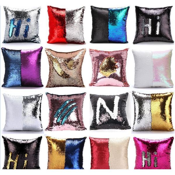 

sequin pillow case cover mermaid pillow cover glitter reversible sofa magic double reversible swipe cushion cover 23 design ou9ui