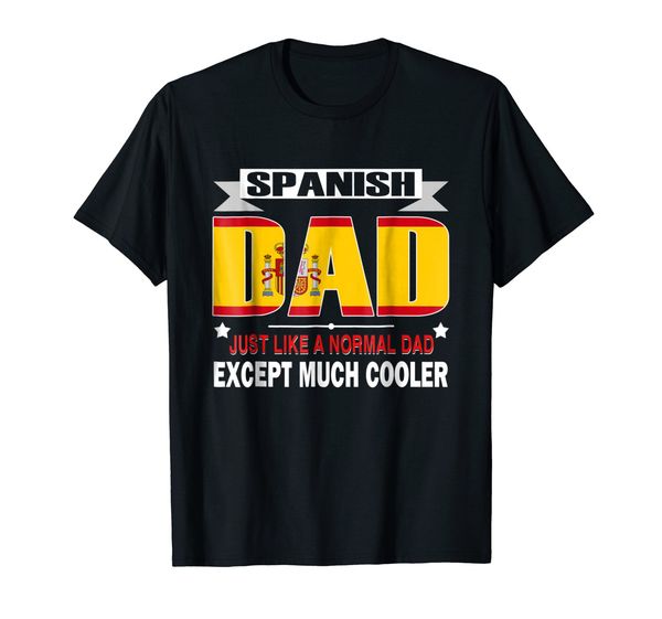 

new arrival 's fashion funny tees short spanish dad is much cooler father's day flag printing on sport hooded sweatshirt hoodie t