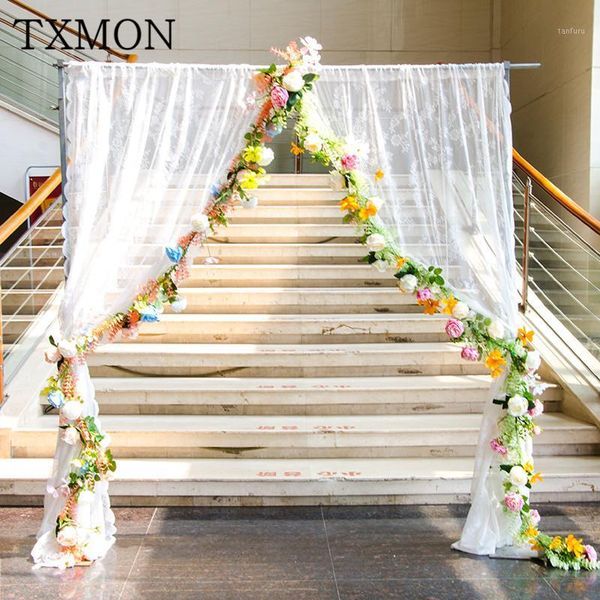 

wedding decoration simulation silk flower artificial flower rope studio pgraphy background props home fence winding1