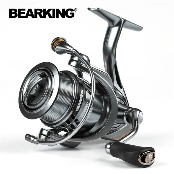 

bearking brand zeus series 9bb stainless steel bearing 5.2:1 fishing reel drag system 7kg max power spinning wheel coil 220215