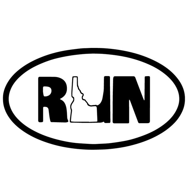 

19.2cm*10.6cm run shaped state window decoration vinyl decals car sticker accessories c31-0554