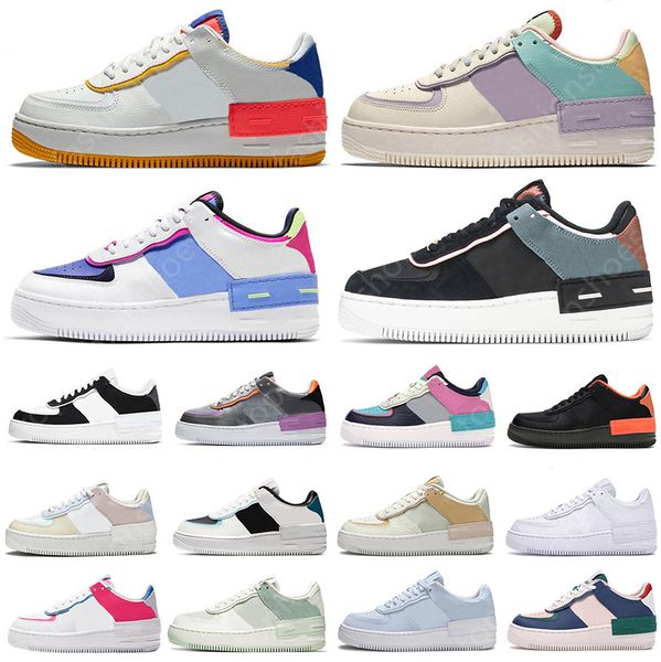 

special offer one 1 platform trainers shadow running shoes triple white black spruce aura tropical twist men women outdoor sports sneakers, White;red