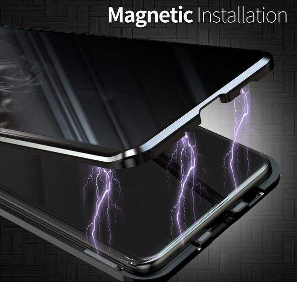 

360 privacy anti-peep magnetic case for samsung galaxy s20 ultra s10 e s9 s8 plus note 20 10 9 8 bbymnl