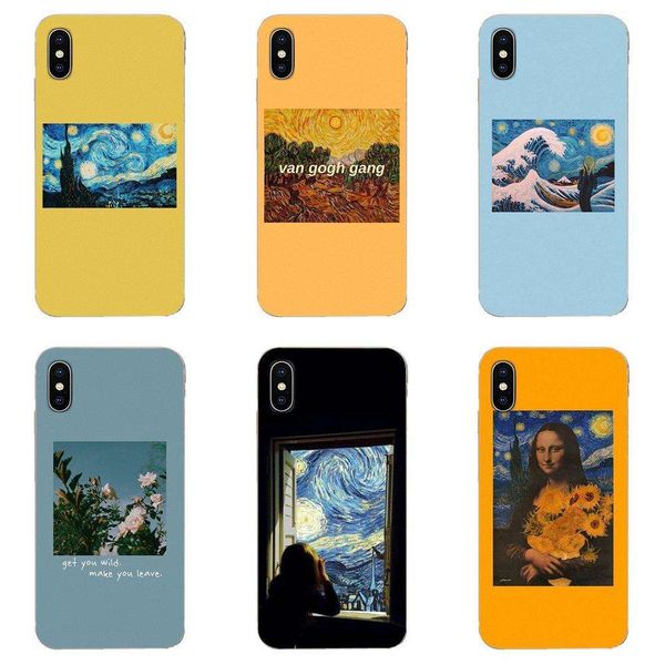 

selling fashion skin thin pc cell case van gogh art spray for motorola moto g g2 g3 g4 g5 g6 g7 plus