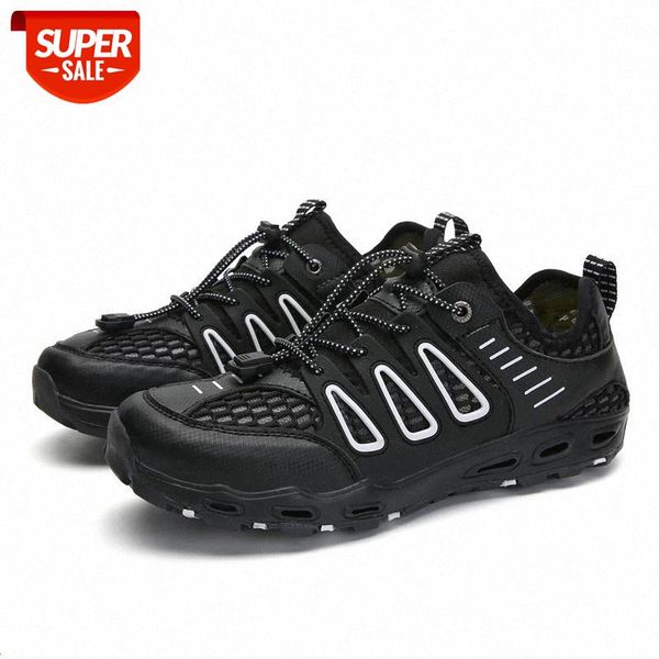 

2020 large size beach shoes men's wading shoes women outdoor sandals upstream non-slip anti-cutting quick-drying swimming #zj7b