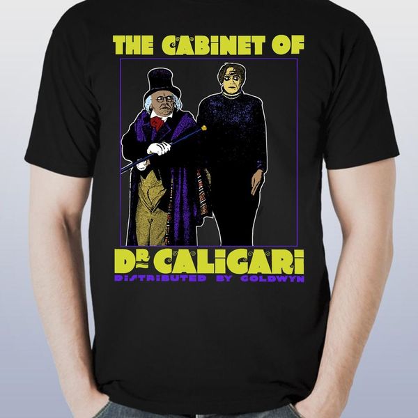 

sport the cabinet of dr. caligari t shirt (black shirt or white shirt) with unique custom graphic