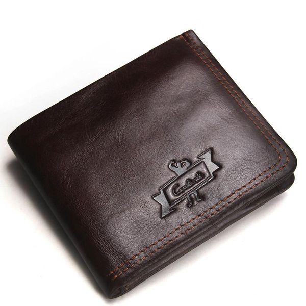

wallets casual simple men's wallet genuine leather clutch korean fashion zipper coin purse, Red;black