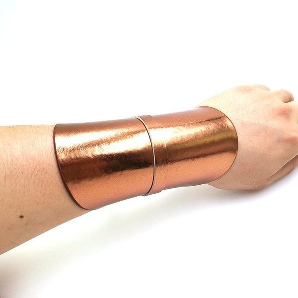 

браслеты ювелирных изделий способа 2020 женщин кожаные браслеты цвета серебра блестки ручной pulsera vintage punk стиль минимализм street wm, Golden;silver