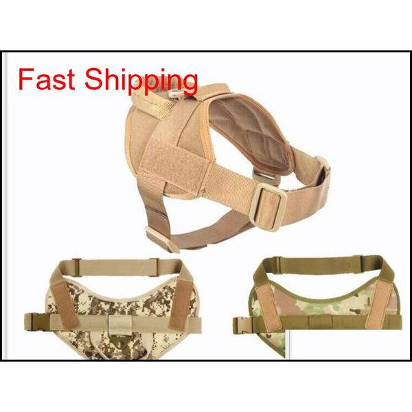 

tactical dog portable light vest harness camouflage harness for pet dogs patrol training s--xl ei7m3, Black;green
