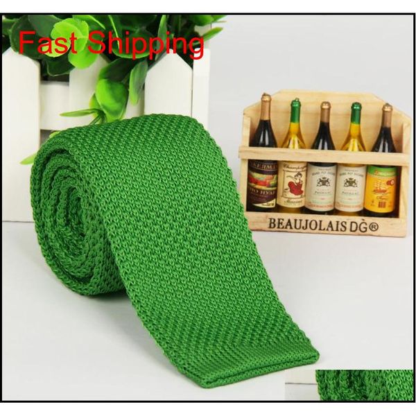 

solid color fashion knitted tie flat end necktie neck ties wrap for men women christmas g qylfom bde_home, Blue;purple