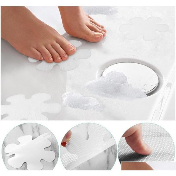 

flower shape peva anti-slip bathtub stickers decals safety bath shower treads 10c qylxsv tore2010