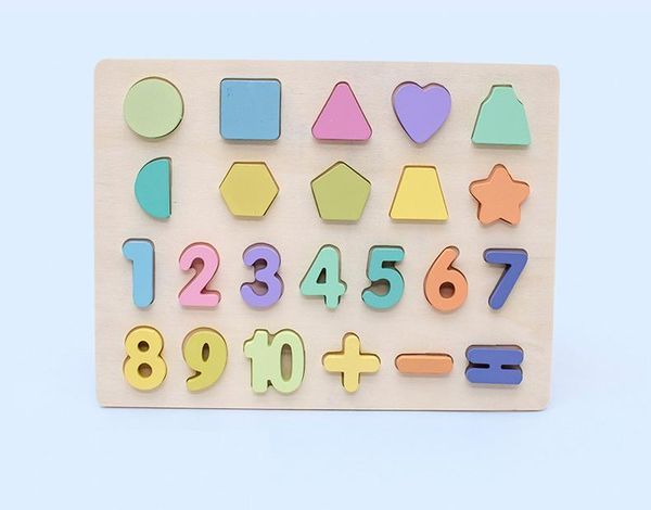 

деревянные детские игрушки монтессори игрушки цифровой алфавит форма matching math головоломки дошкольного обучения образовательные игрушки