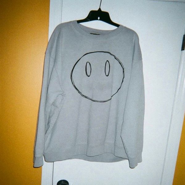 

women men trendy hoodies pure color hiphop smile face letter pattern print mens streetwear pullover sweatshirts 2020 new wholesale