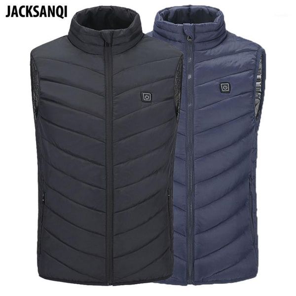 

men's hiking usb heating vest coats winter outdoor sports windbreaker carbon fiber electric thermal male jackets ra3311 t-shirts, Gray;blue