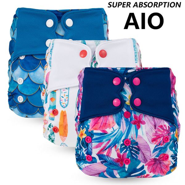 

all in one new elfdiaper aio diaper with sewed on & sewed in inserts 201117
