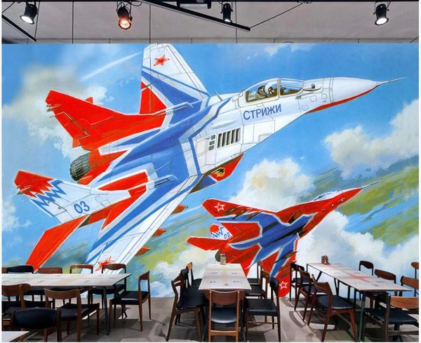 

3d wallpaper custom p mural retro hand painted oil painting fighter living room home decor 3d wall murals wallpaper for walls 3 d