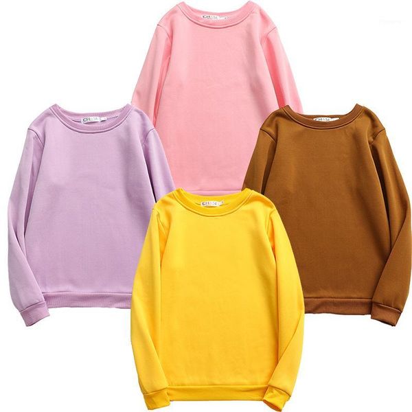 

m-6xl autumn sweatshirts 2019 women plus size sweatshirt long sleeve solid casual pullover clothes sweatshirt women 1, Black