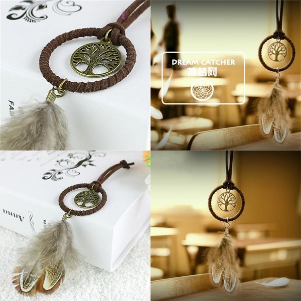 

fashion dream catcher key holders with feather alloy braided dreamcatcher keychiain art gift keyring for party favor 2 9xr e19