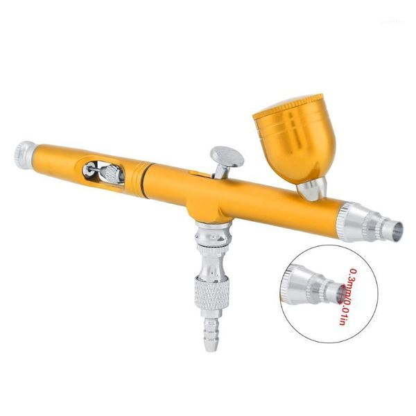 

aneng 0.3mm nozzle spray art paint tattoo nail tool kit dual action gravity feed artificial cake decorating brushes airbrush1