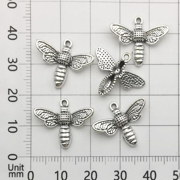

vintage mixed 10/20pcs metal honeybee bees charms beads diy for bracelet clips handmade pendant neacklace jewelry sqcokl