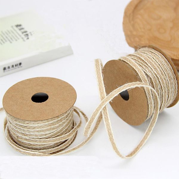 

yoriwoo мешковина джутовая лента кружева burlap ролл vintage деревенское свадебные украшения партии diy крафт поставки упаковки рождественск
