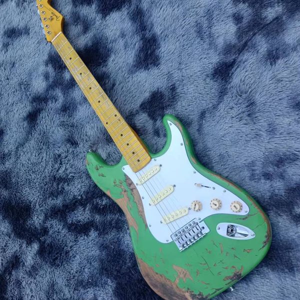 

custom relic strat guitar alder wood st body china made