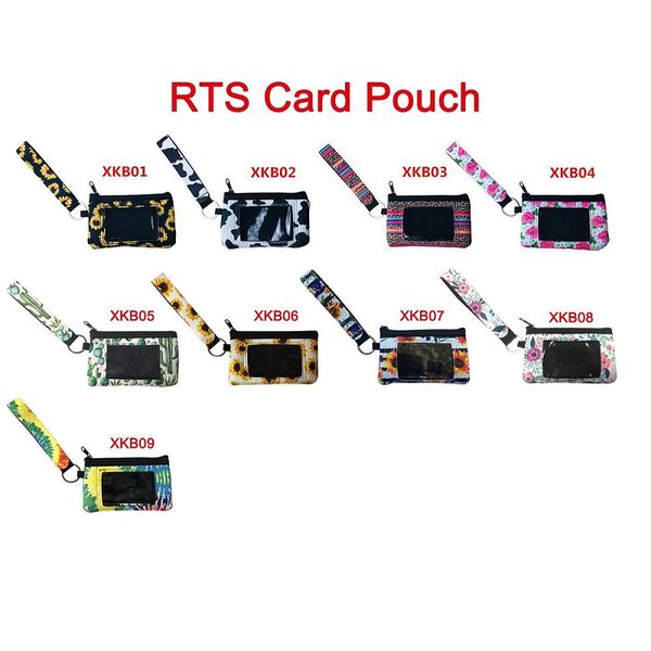 

sunflower with wristlets keychain id multifunction neoprene passport dhl printed cover holder cow clutch c oxoga