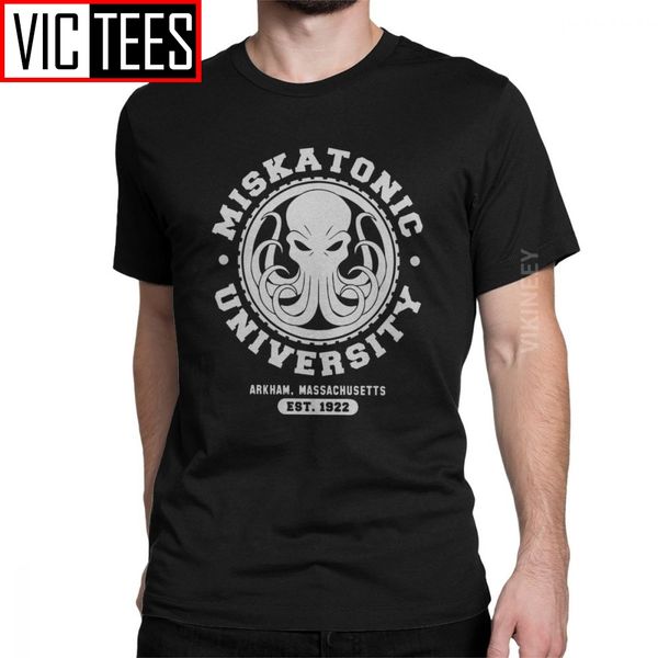 

miskatonic university men's t shirt necronomicon call of cthulhu cthulu lovecraft novelty t-shirt big size sport hooded sweatshirt hood