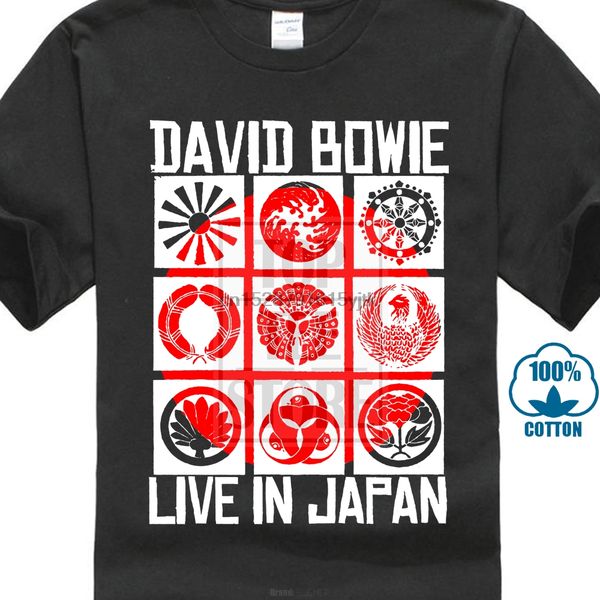 

shirt david bowie live in japan black rock off xl спорт толстовка с капюшоном толстовка