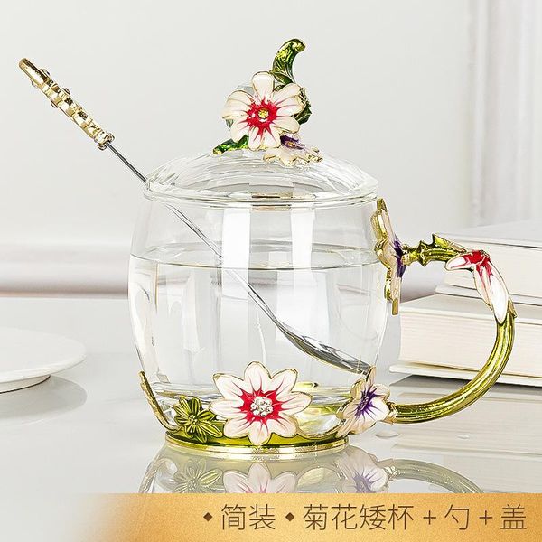 

однослойного glass fashion tea student coffee cup gift рельефный цветочная пара бытовая жаропрочный bbyfdv ladyshome