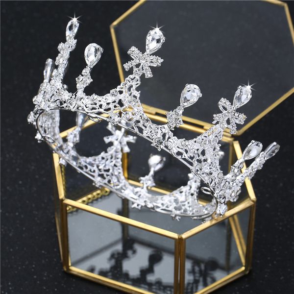 

чистый новый головной убор атмосфера красный взрослый фото орнамент корона свадебное платье волосы tgoddess корейской невесты, Silver