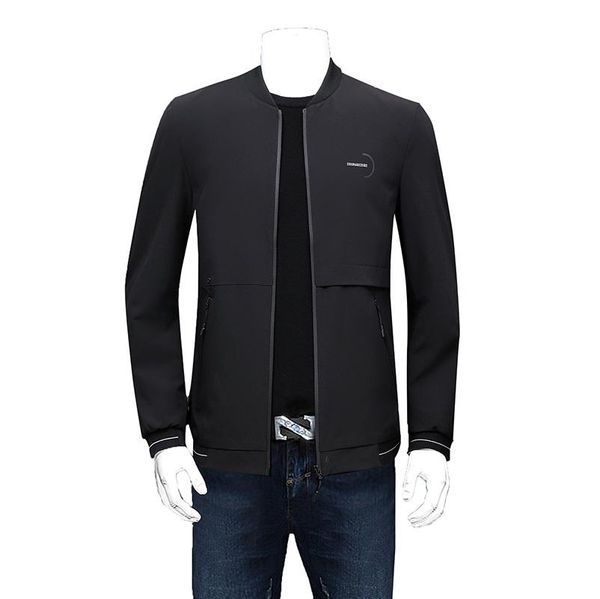 

2021 new big plus the size of youth 8xl 7xl 6xl 5xl 4xl new men jacket thin men jacket bomber wind breaker collar, Black;brown