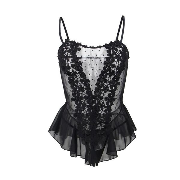 

women lace nightgown lace nightdress stretch mini dress sleepwear muply floral lingerie plus size nightwear for women, Black;red