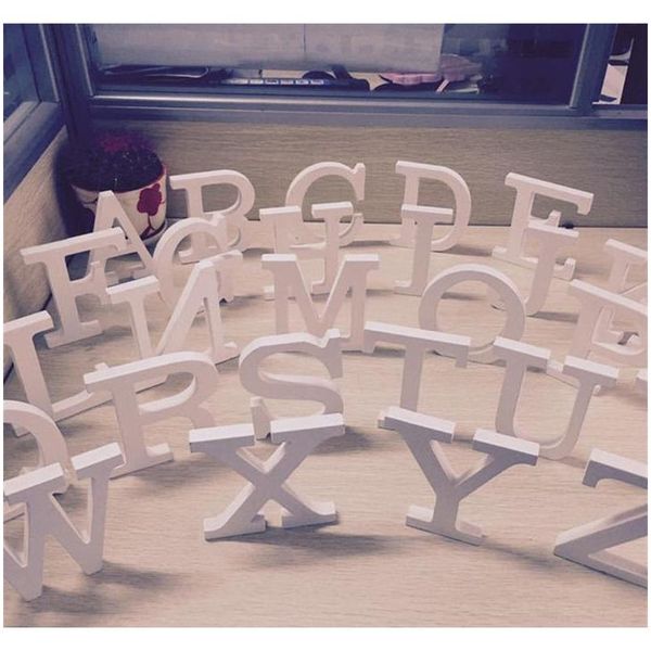 

10.5cm wooden ornament handmade english letter alphabet adornment for birthday party wedding decorations zhao oxfzr