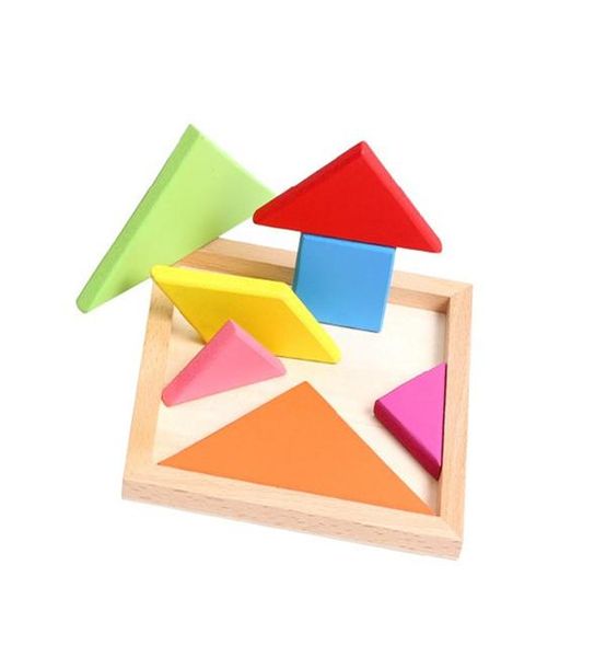 

1 set 11110.8cm kids children wooden educational 7 geometric tangram puzzle square toys wyq sqchvf pingtoy