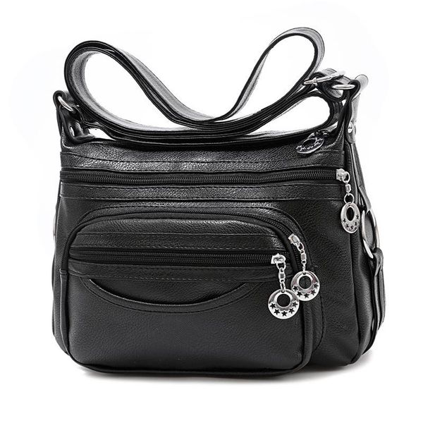 

2020 women new middle-aged female bag korean messenger bags pu soft leather shoulder bags casual designer purses and handbags