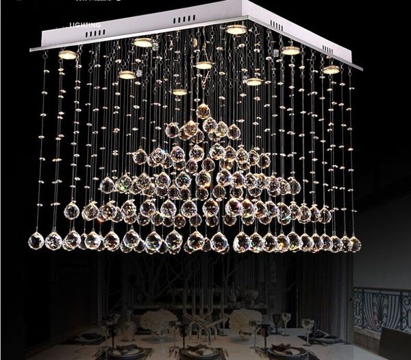 Moderne Lichter Wohnzimmer Lichter Restaurant quadratische Mode Persönlichkeit einfache Pyramide Design LED Kristall Licht hängen