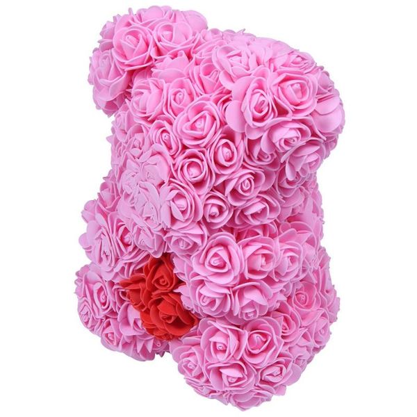 

new teddy gift bear crown in artificial valentines with of roses flower women 25cm year gifts for bear box gift iatff