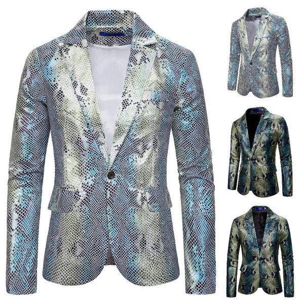 

men's suits & blazers men brand fashion personality creative leisure business suit fish scale wedding man costume jacket blazer, White;black