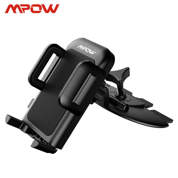 

mpow mcm3 cd slot car mount 360 rotation mobile phone holder stand for iphone xr xs samsung xiaomi